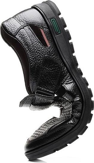 Giầy Da Nam Thoáng Khí Velcro