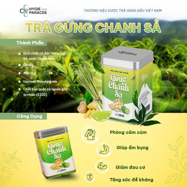 Trà Gừng Chanh Sả Hygie - Tăng sức đề kháng, detox cơ thể