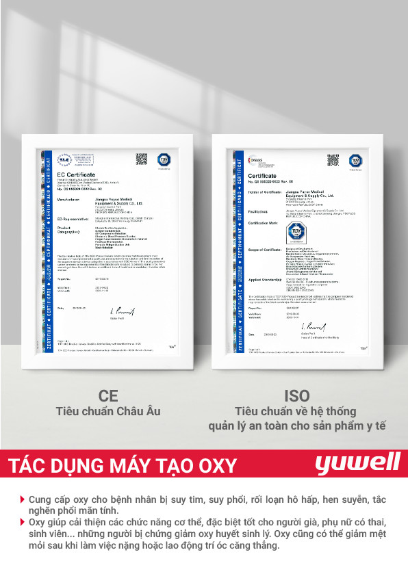 Máy tạo oxy y tế Yuwell 8F-5A