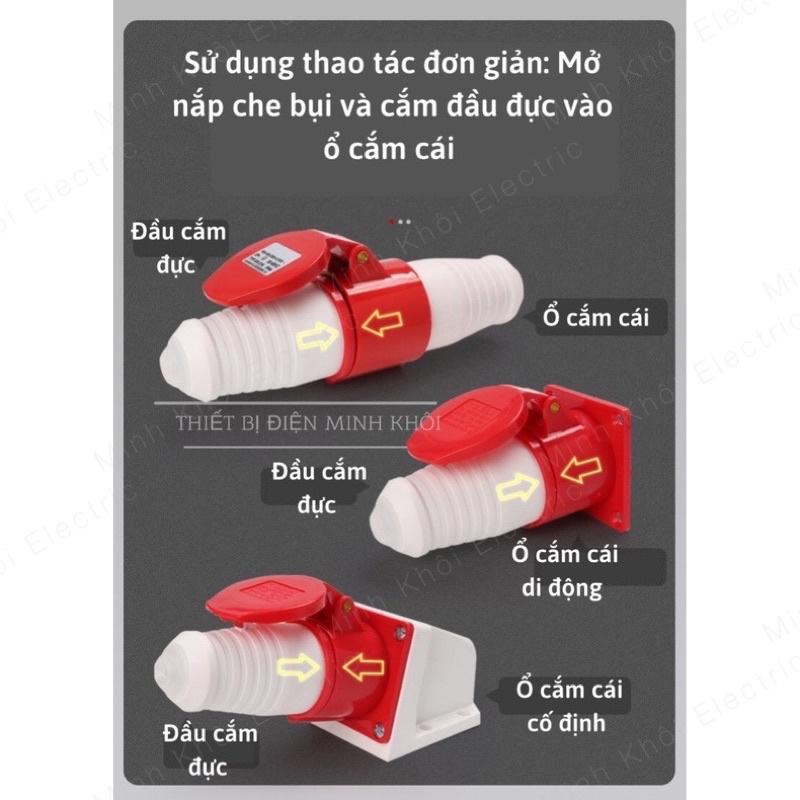 Phích cắm công nghiệp, ổ cắm công nghiệp 3 pha 16A và 32A