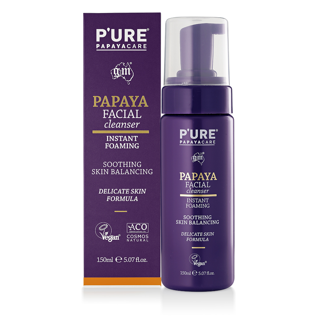 Sữa rửa mặt tạo bọt P'URE Papayacare Papaya Facial Cleanser 150ml