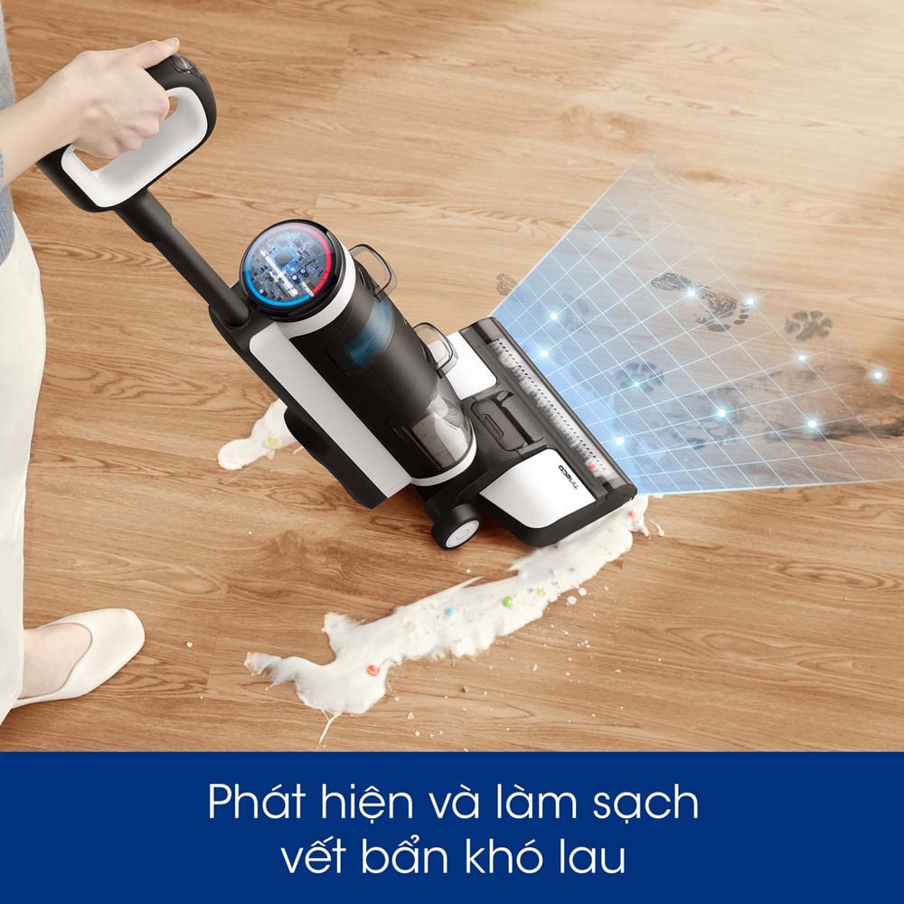 Máy Hút Bụi Không Dây, Máy Hút Bụi Lau Sàn Khô Uớt TINECO Floor One S5 Thương Hiệu Mỹ Công Nghệ Tự Giặt Giẻ, Diệt Khuẩn Với Lực Hút 12,000 Pa, Công Suất Hút 30 W - Hàng Nhập Khẩu