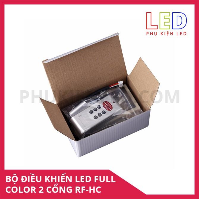 BỘ ĐIỀU KHIỂN LED FULL COLOR 2 CỔNG RF-HC - 133 HIỆU ỨNG TÍCH HỢP ĐIỀU KHIỂN LED 1903 6803 2811 2812