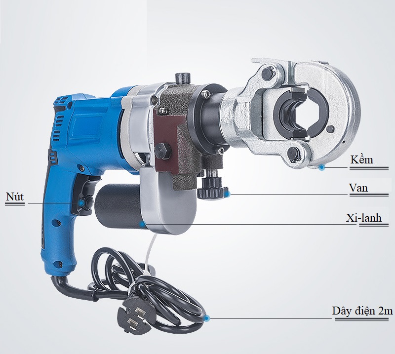 Máy kềm bấm ép cos dùng điện