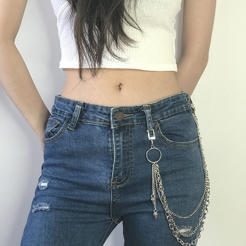 Xích quần jeans đinh nhọn cá tính