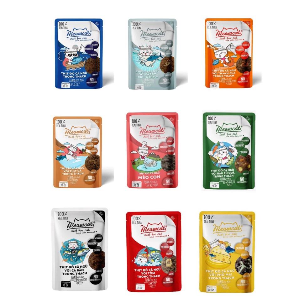 Pate cho mèo meowcat 70g nhiều vị phong phú bổ dưỡng kích thích vị giác cho mèo lớn mèo con