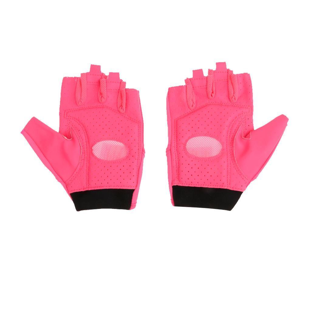 Women's Gym Body Building Training Fitness Yoga Half Finger Gloves Non-Slip Sports Bicycle Gloves