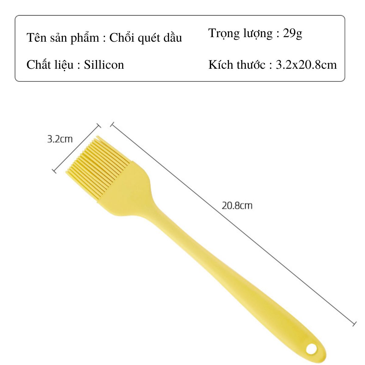 Chổi Quét Dầu, Nước Sốt SMARTCHOICE, Cọ Quét Dầu Ăn, Quét Mỡ, Quét Mặt Bánh Bằng Sillicon, Chịu Nhiệt Cao, An Toàn Với Sức Khỏe