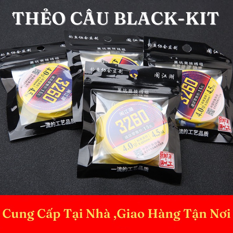 Dây Trục câu đài buộc sẵn cước câu cá 3260 , tảng hình cao cấp , cước trục fluorocacboncao chống mài mòn cực cao