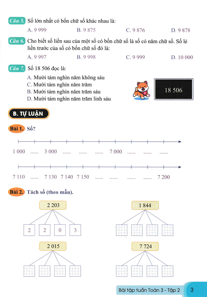 Bài Tập Tuần Toán Lớp 3 - Tập 2 (Biên Soạn Theo Bộ Sách Cánh Diều) - ND