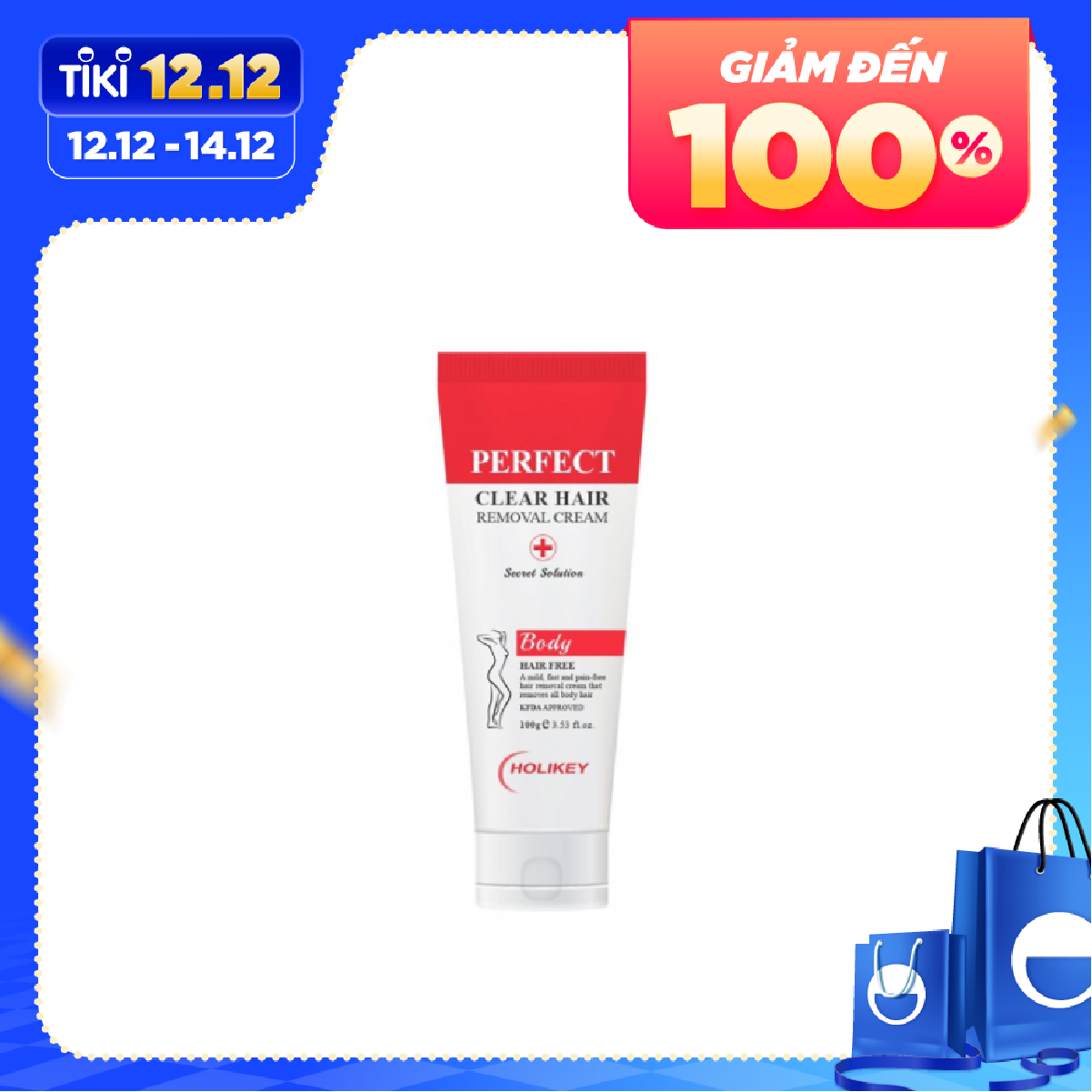 Kem tẩy lông HOLIKEY Perfect Clear Hair Removal Cream 100gr - Hàn Quốc Chính Hãng