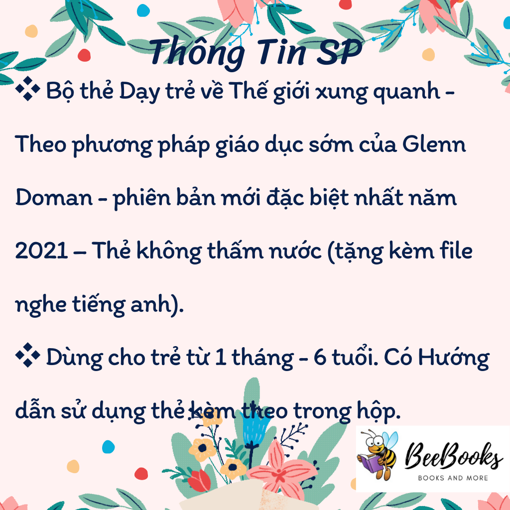 Thẻ Học Thông Minh Dạy Trẻ Về Thế Giới Xung Quanh ( 120 Thẻ A5 Kèm File Nghe )- Thẻ Flash Card Phiên Bản Mới Theo Phương Pháp Giáo Dục Sớm Glenn Doman