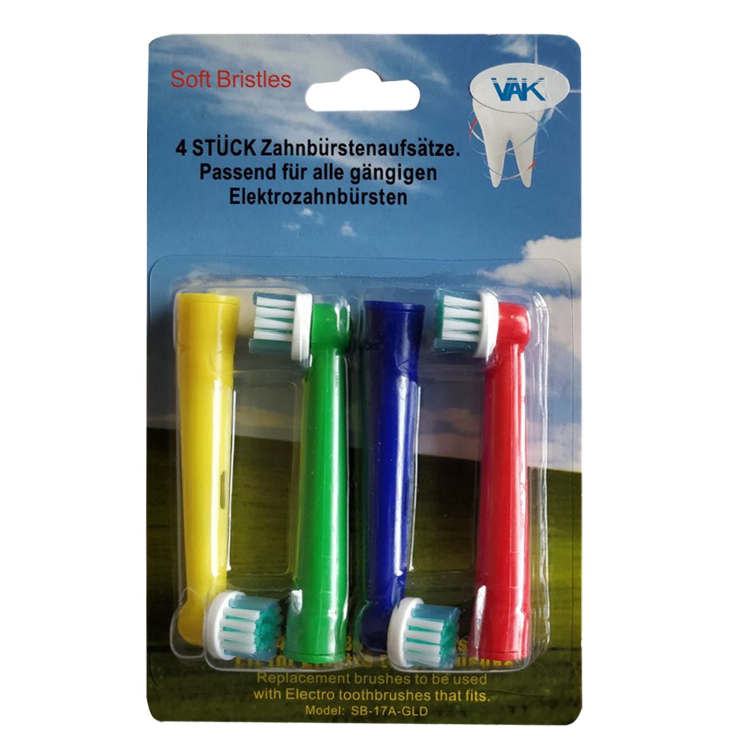 Bộ 4 Đầu Bàn Chải đánh răng điện EB-17A - Cho Răng Ê buốt - cho máy Oral–B - Xuất xứ: Đức