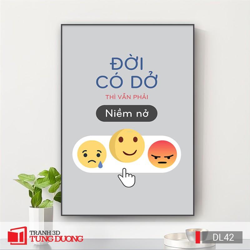 Tranh treo tường động lực văn phòng câu nói slogan truyền cảm hứng, tranh canvas trang trí DL09