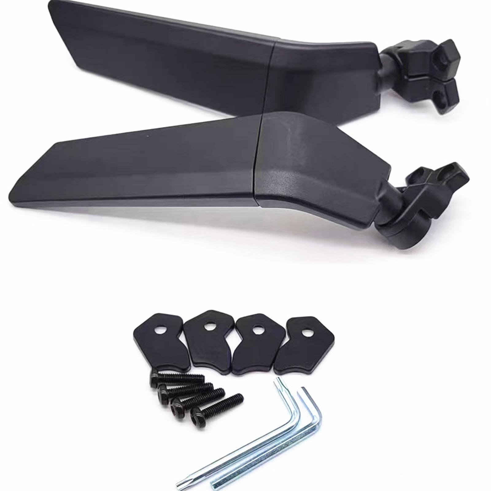 2Pcs Motorcycle Rear View Mirror 360 Rotatable Side Mirrors Bar End Motorcycle Fitment Repair Parts Fit for Yamaha Model Yzf R3 R25 R15V3