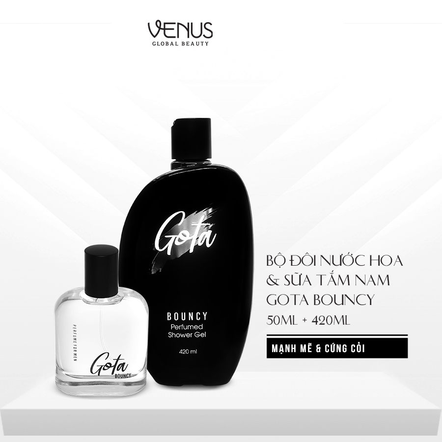 Bộ đôi Nước hoa Và Sữa tắm Nam Gota Bouncy Chính Hãng: Nước Hoa Nam 50ml+ Sữa
Tắm Nam 420ml