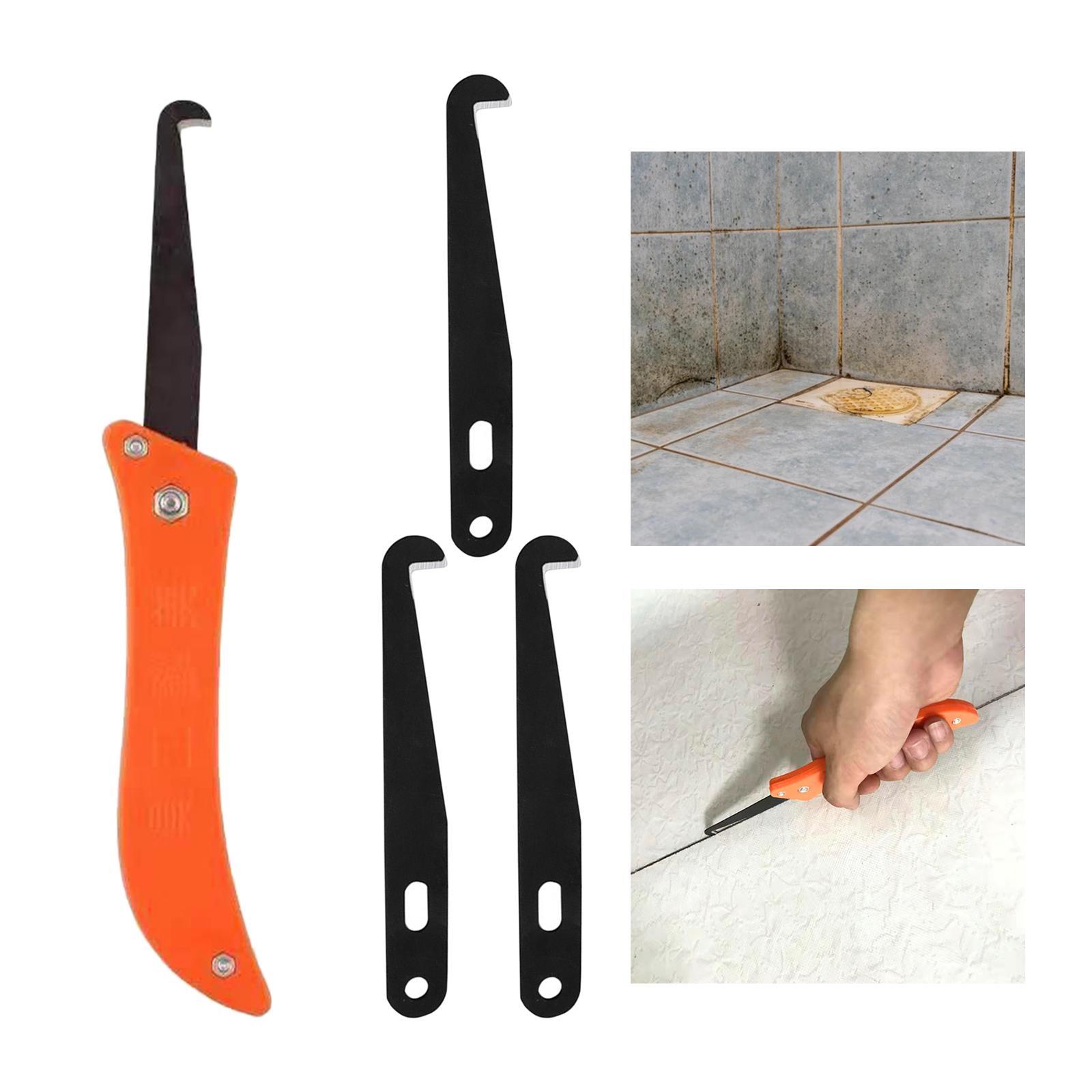 2X Tile Gap Repair Tool Hook Knifes Professional Cleaning and Removal of Old