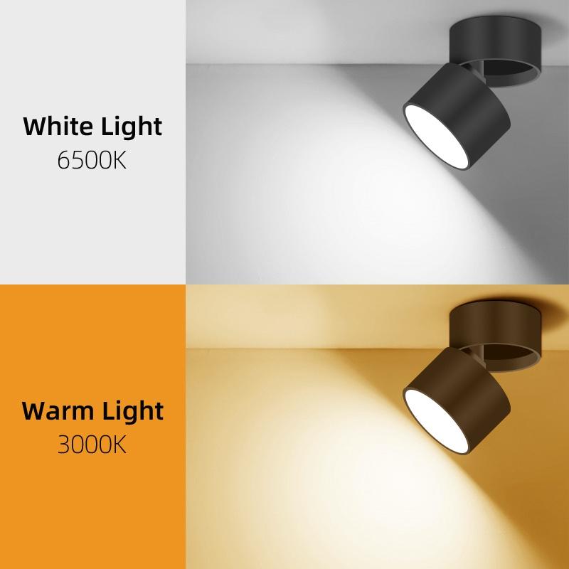 Đèn chiếu sáng điểm LED Đèn chiếu sáng điểm COB Đèn chiếu sáng 220V Đèn chiếu sáng có thể gập lại 7W 10W 15W Đèn gắn trên bề mặt Đèn tủ bếp Đèn chiếu sáng trong nhà
