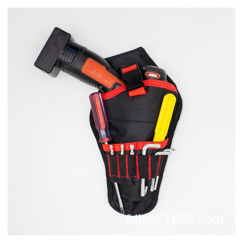 Túi công cụ công cụ cho máy khoan điện, công cụ vỏ bao gồm với đai công cụ có thể điều chỉnh với không gian cho các phụ kiện và các lọn tóc mở để lưu trữ các công cụ và khoan