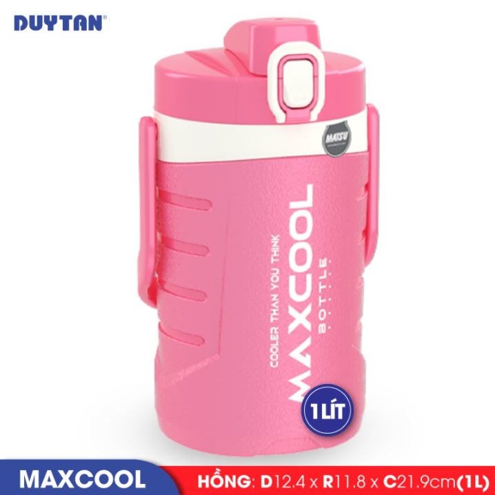 Bình giữ nhiệt nhựa Duy Tân Maxcool 1 lít - 13658 - Giao màu ngẫu nhiên - Hàng chính hãng