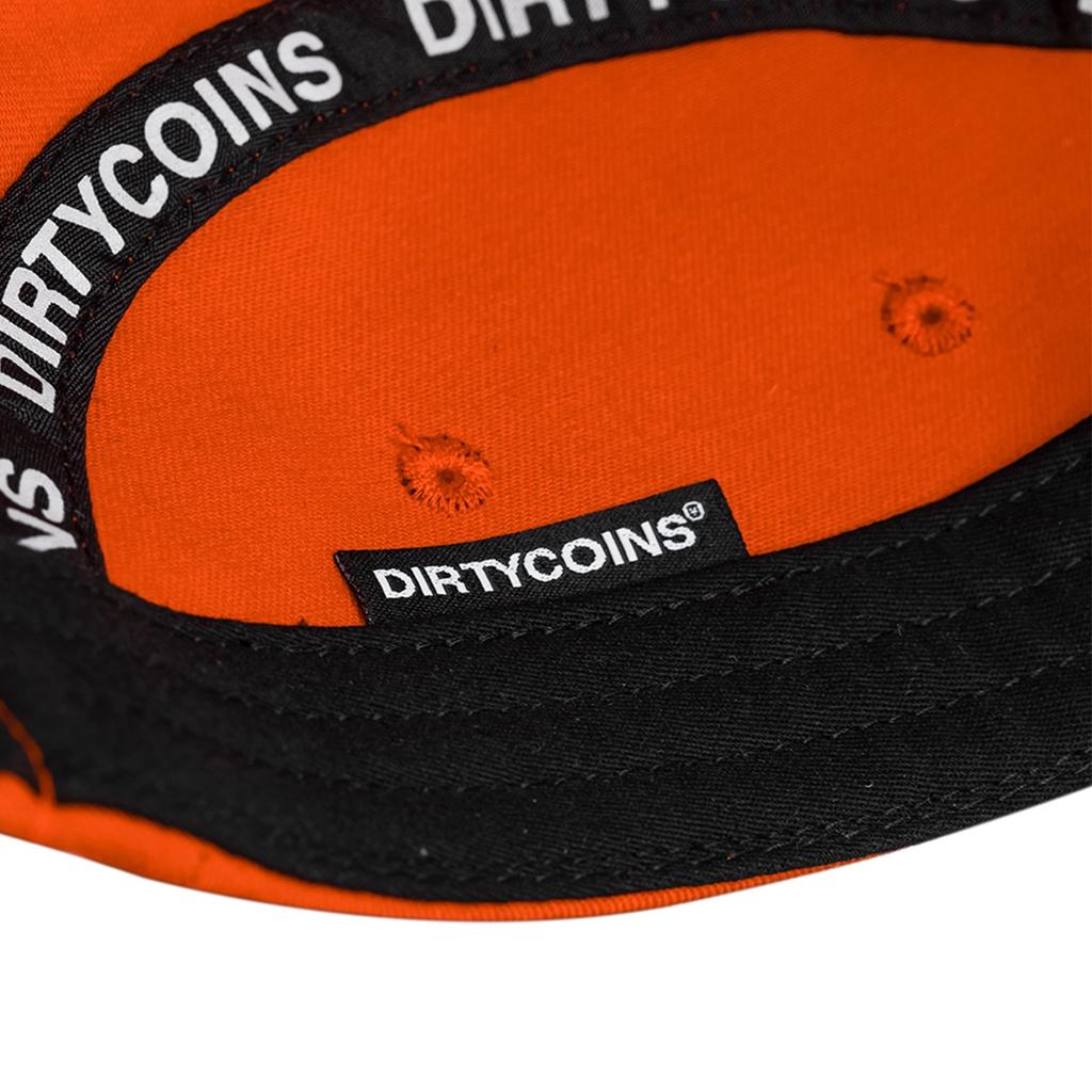 DirtyCoins Nón 5 Panels Cap - Orange