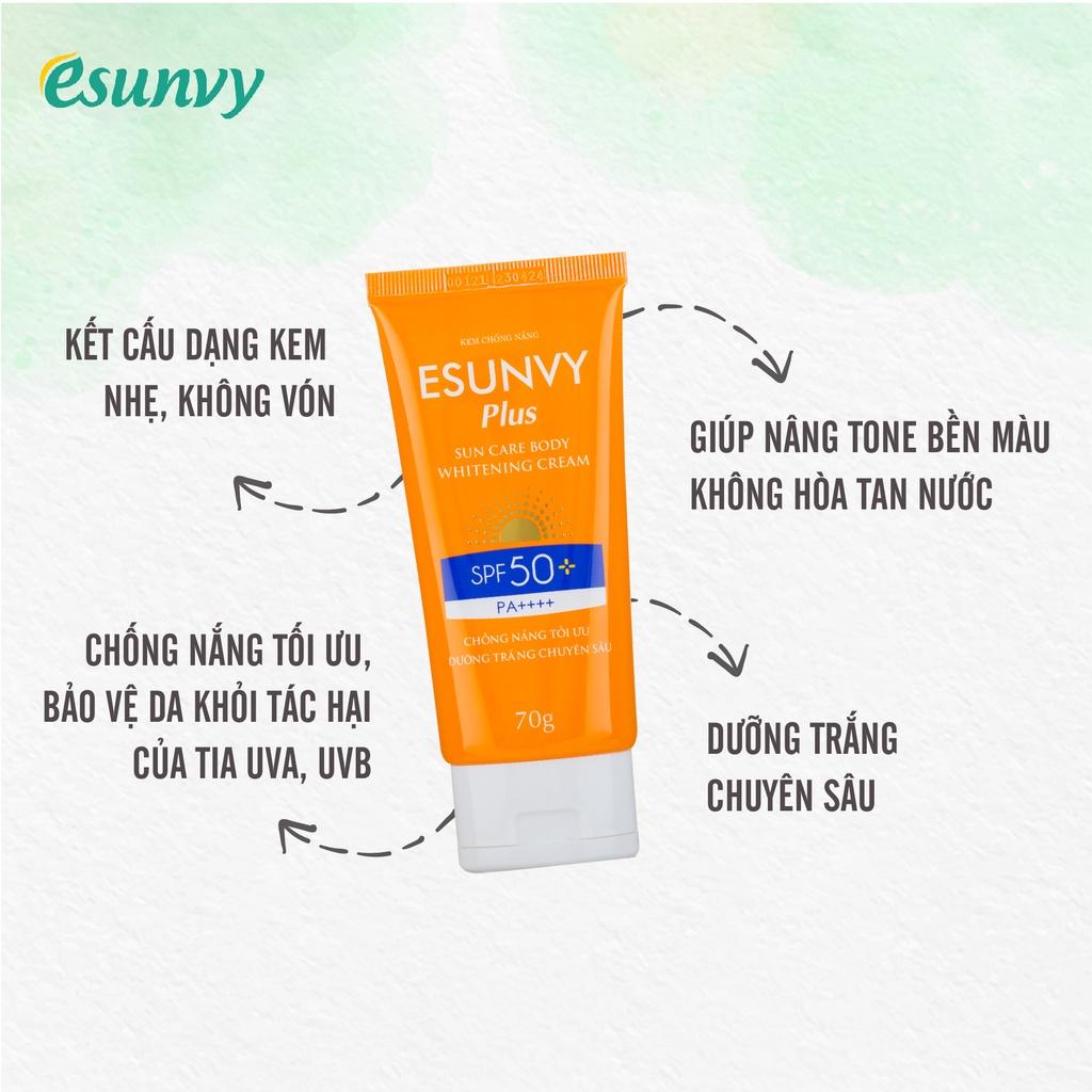 Kem Chống Nắng Body Esunvy Plus Sun Care SPF50+/PA++++ Tuýp 70g - TMP013