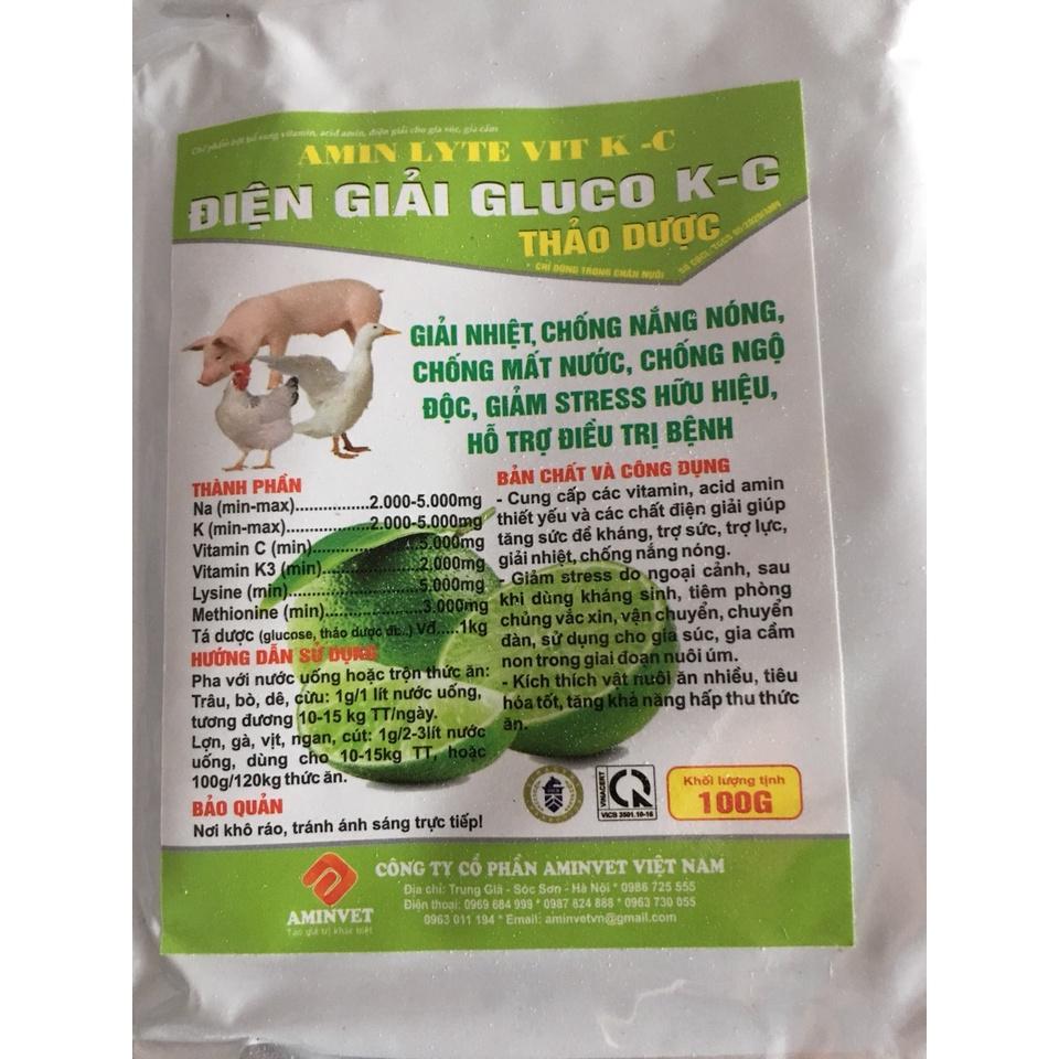 Điện giải gluco KC thảo dược dùng cho vật nuôi