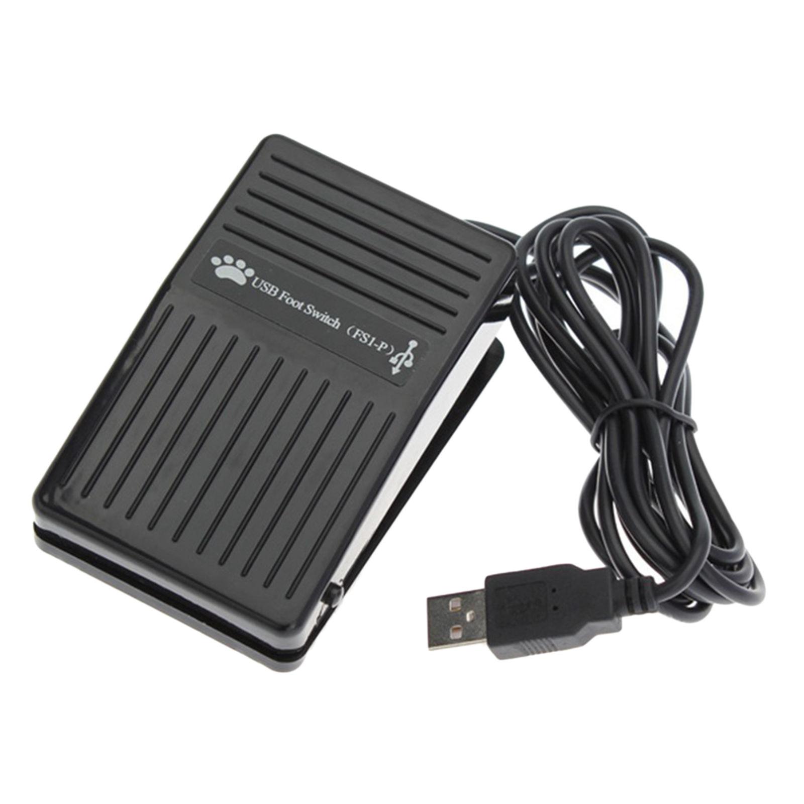 USB Foot Pedal Switch USB Action Switch Control Key Functions Mouse PC Game