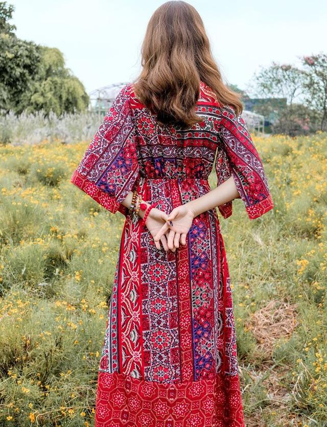 Mayoree dress - Váy đỏ Nhật Bản