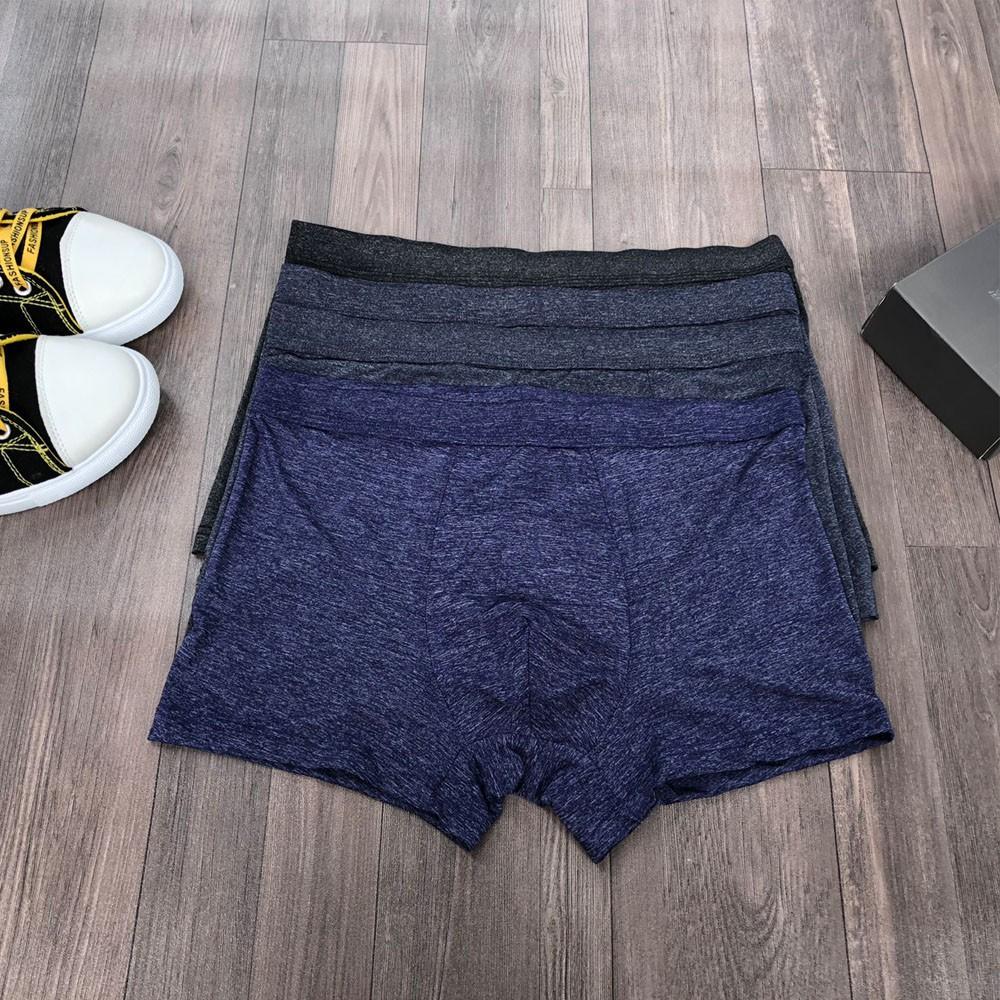 Hộp 4 Sịp Đùi Boxer nam Chất Đũi Cao Cấp Xuất nhật, Quần lót nam thông hơi