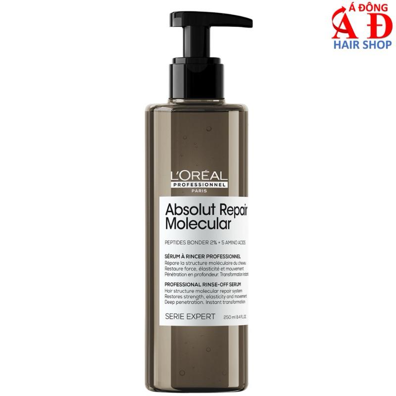 Serum xả tóc Rinse Off L'Oreal ARM Absolute Repair Molecular siêu phục hồi cấp phân tử Peptides 250ml