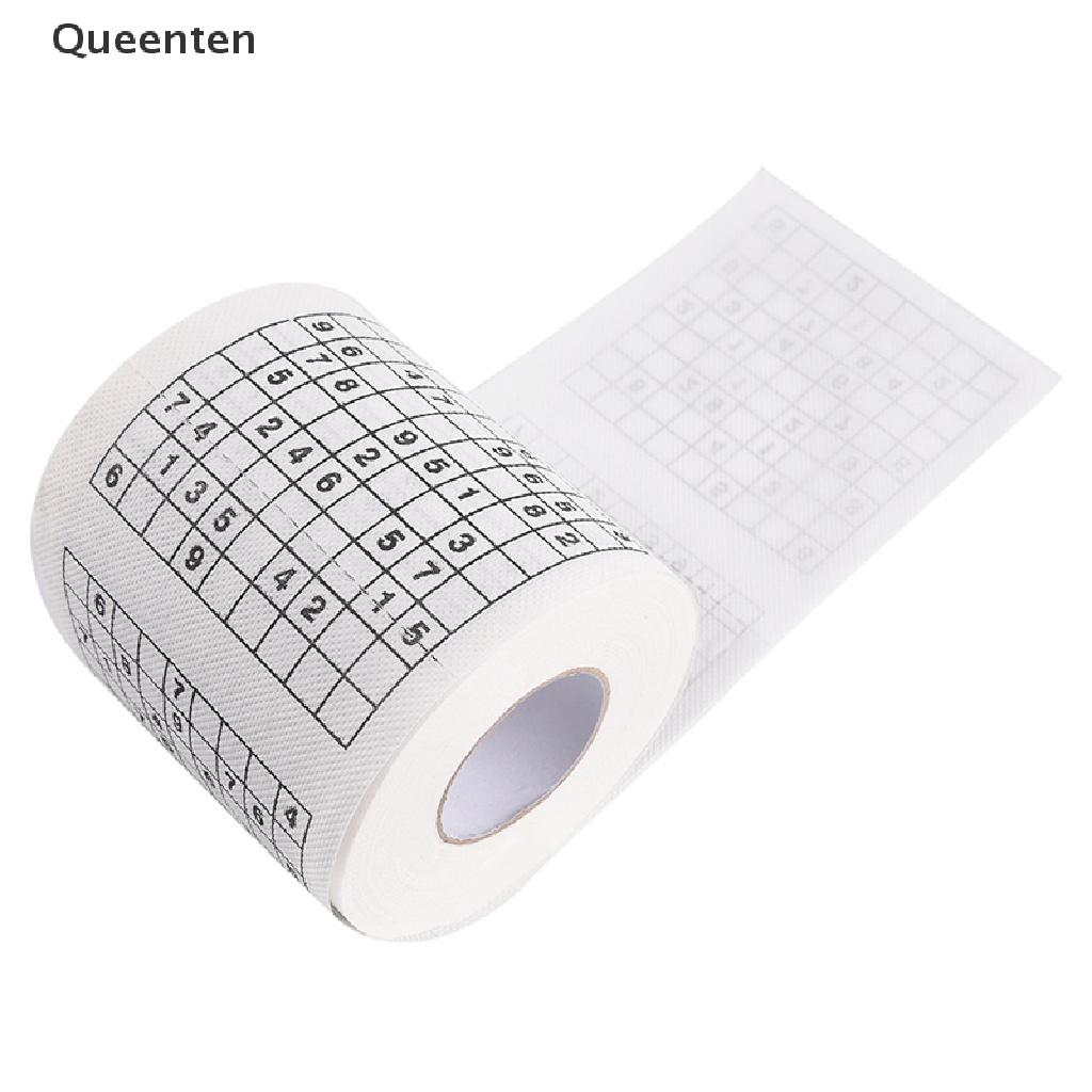 Queenten Novelty Funny Number Sudoku Printed Toilet Paper Bath Tissue Gift1 Roll 2 Ply  QT