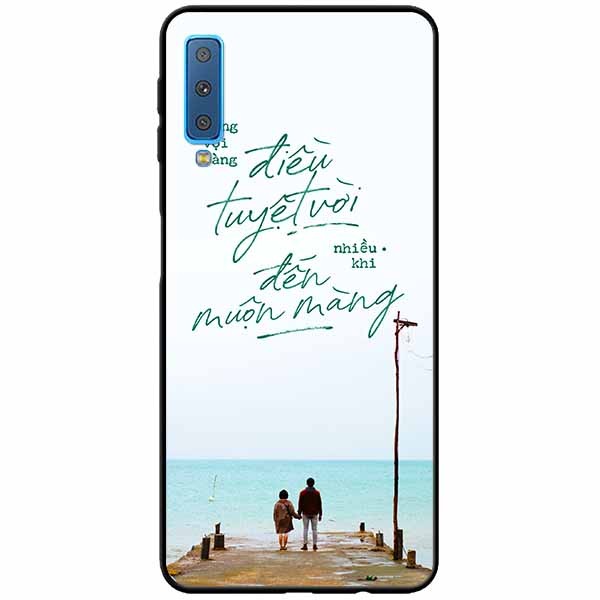Hình ảnh Ốp lưng in cho Samsung A7 2018 Mẫu Điều Tuyệt Vời