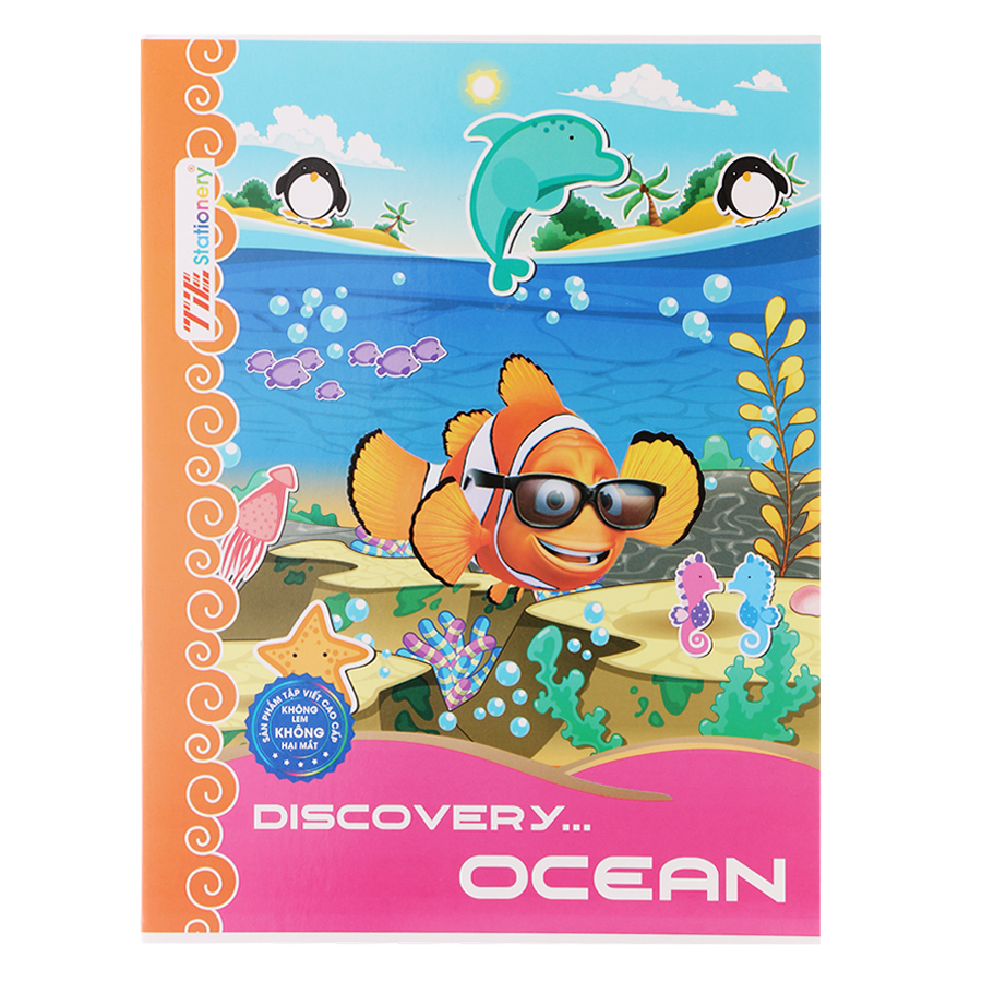 Lốc 10 Quyển Tập Discovery Ocean TIE TDO-R18 Caro 4 Ôly 96 Trang - Mẫu Ngẫu Nhiên