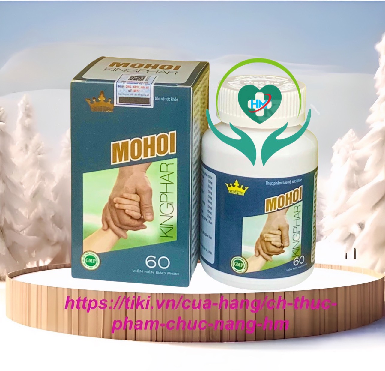Viên uống Mohoi Kingphar, hộp 60v, hỗ trợ giảm tăng tiết mồ hôi