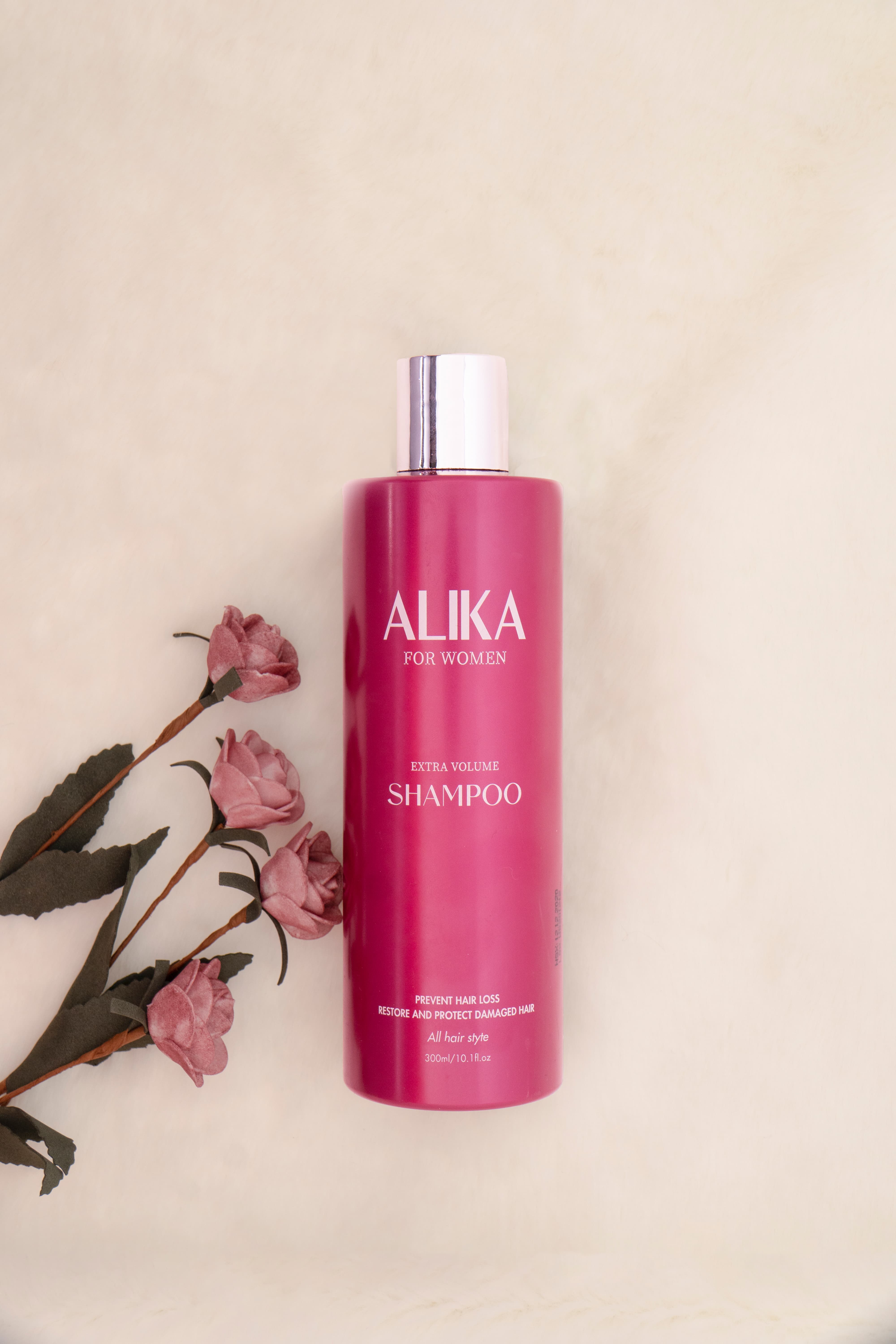 Dầu Gội Alika for women, Ngăn Rụng Tóc Gàu Ngứa Da Đầu , Dưỡng Mọc Tóc Mềm Mượt , Chai 500m