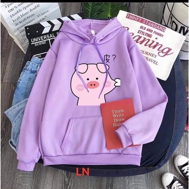 Áo hoodie lợn bẹo má DA6