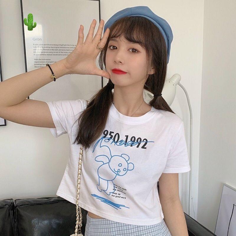 Áo thun croptop ôm body 1950-1992