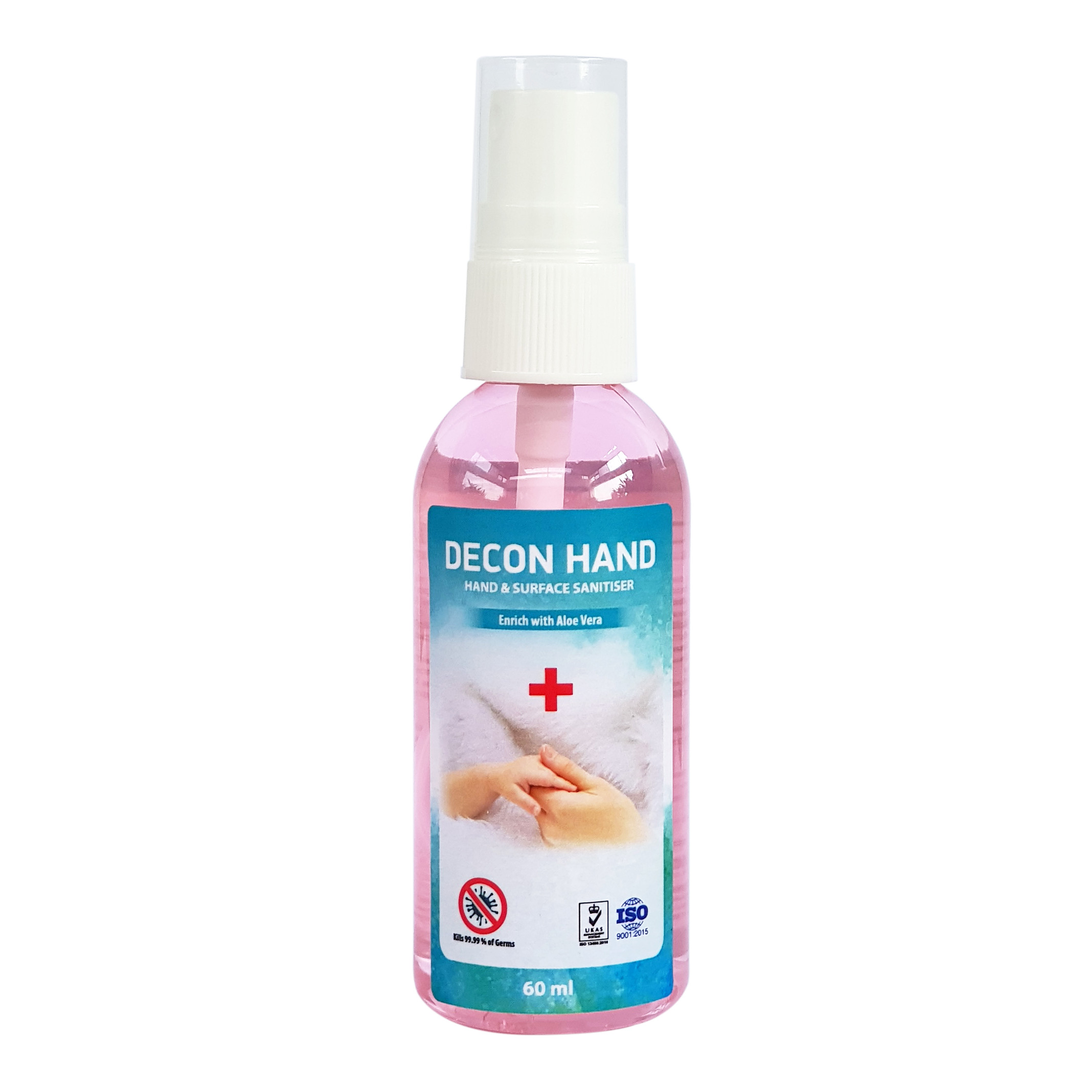 Xịt Rửa Tay Hữu Cơ Khử Trùng - Decon Hand - Chai Bỏ Túi 60ml