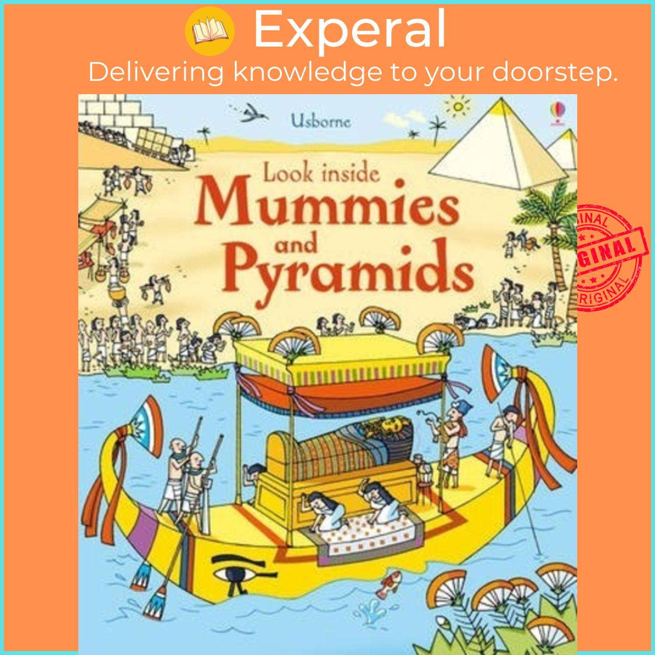Sách - Look Inside Mummies and Pyramids by Rob Lloyd Jones (UK edition, hardcover)