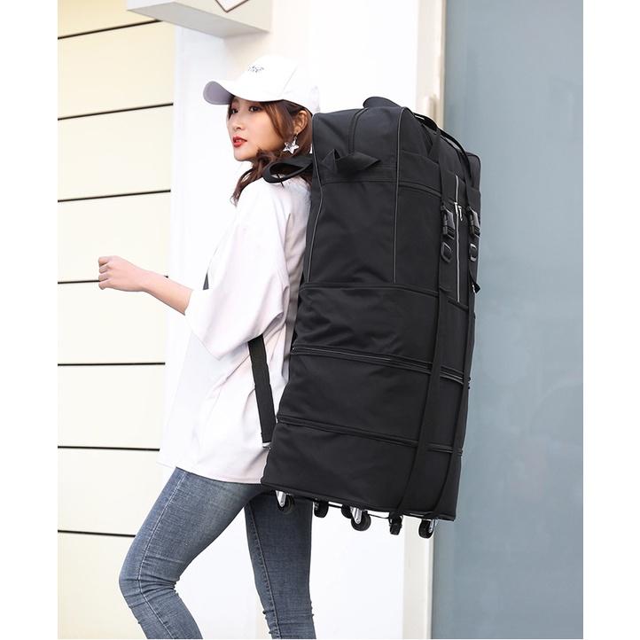 Vali hành lý kéo xếp gọn 4 tầng riêng biệt chống nước tiện lợi 32inch