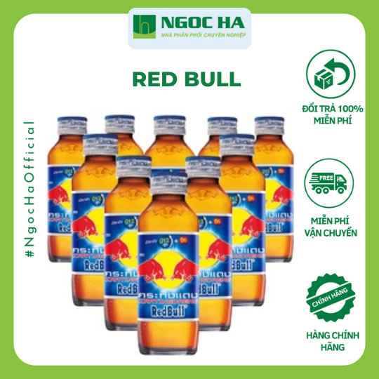 (Lốc) Nước tăng lực Redbull chai thủy tinh 150ml_Bổ sung vitamin Tăng cường sức khỏe_Tập trung tỉnh táo