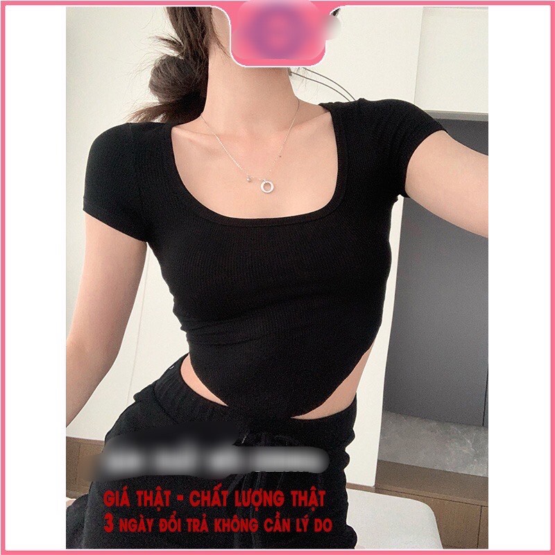 Áo thun vạt bầu Croptop siêu đẹp