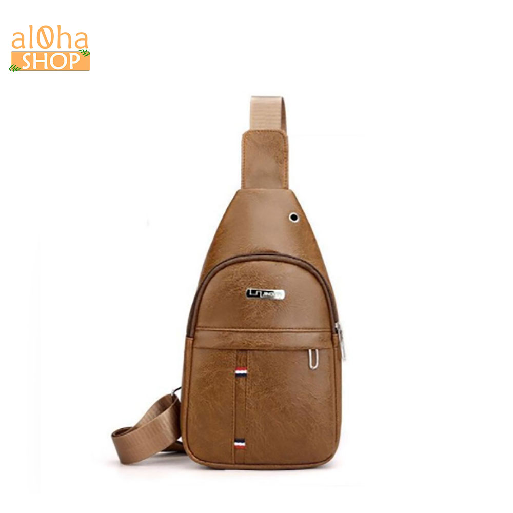 Túi đeo chéo chống nước da cao cấp unisex nam nữ- al0ha Shop