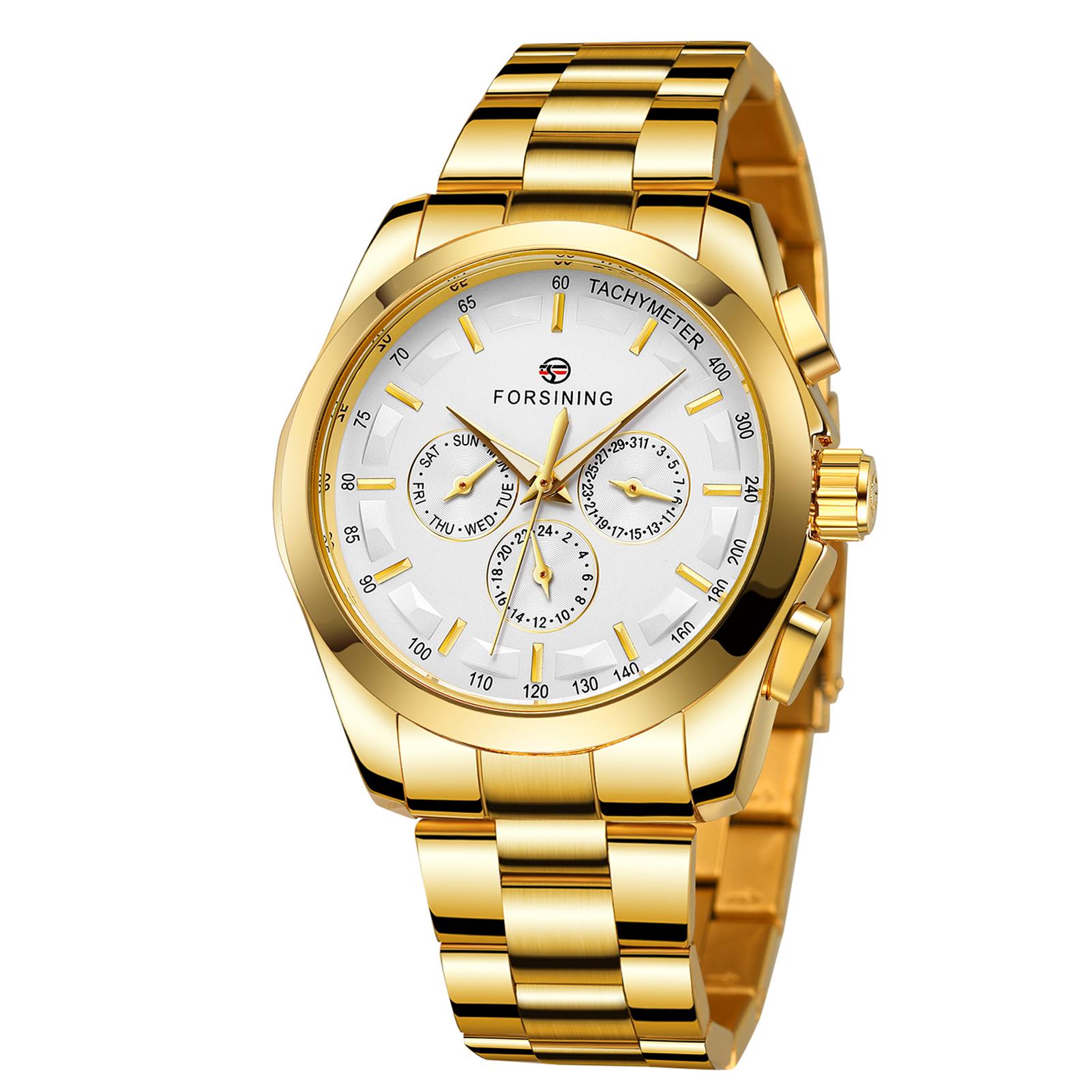 Đồng hồ thời trang nam chống nước Nam tính Hiển thị con trỏ phát sáng 30M FORSINING