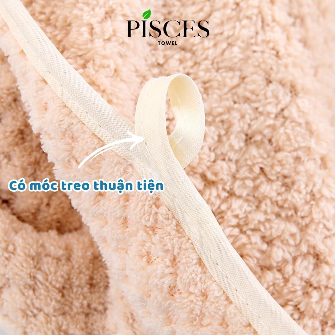 Khăn Tắm PISCES TOWEL 70x140cm Ô Vuông Trơn Cotton Mềm Mại, Khăn Spa Yoga Gym Thể Thao Thấm Hút Mồ Hôi - Hồng, Hồng
