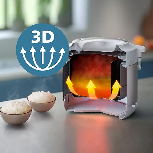 Nồi cơm điện nắp gài Philips 1.8 lít HD3008/30 - Hàng chính hãng