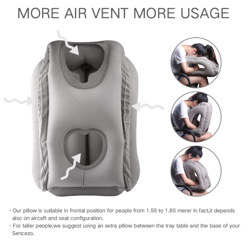 Gối ngủ Hơi trên máy bay AirSleep SGS Travel, Công Sở