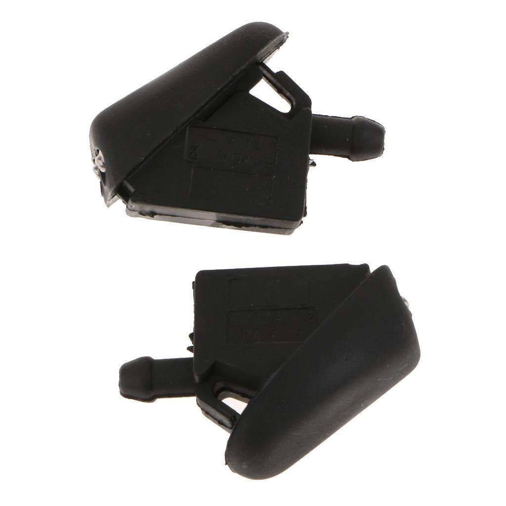 2pcs Windshield Wiper Water Spray Nozzle Jet Washer For
