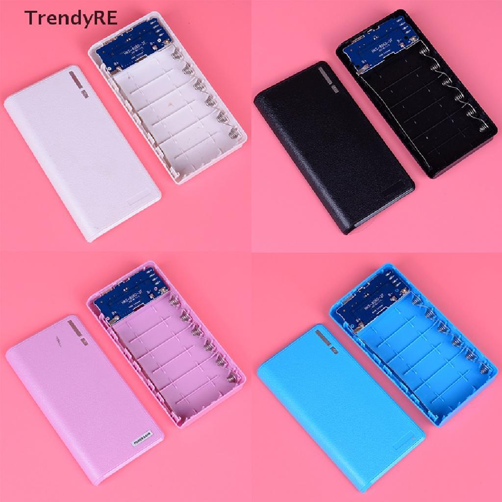 Bộ Hộp Pin Dự Phòng Tự Lắp Ráp Sức Chứa 6 Pin 18650 2000Mah Tiện Dụng